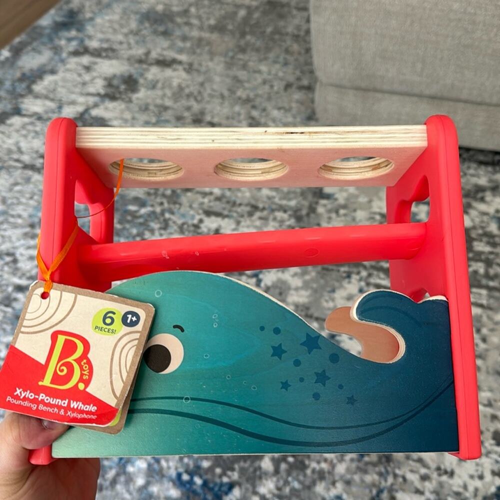 (3/$15‼️) B Toys Wooden Pounding Bench Toy